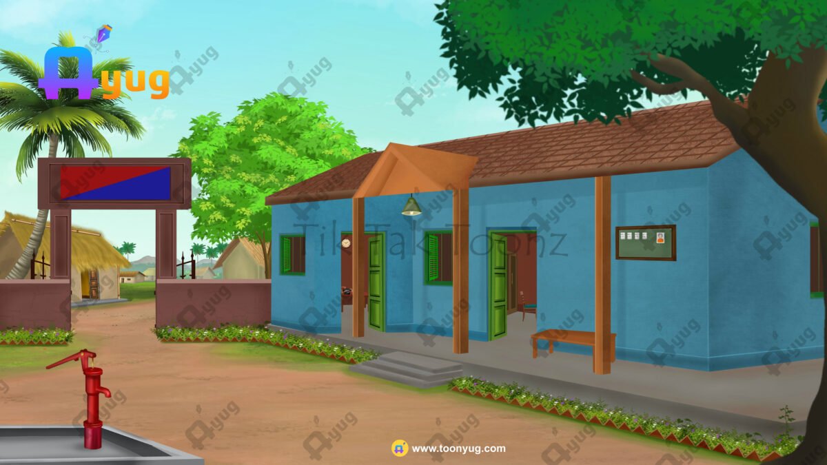 Indian Village Police Station PSD High Quality Background - Image 1