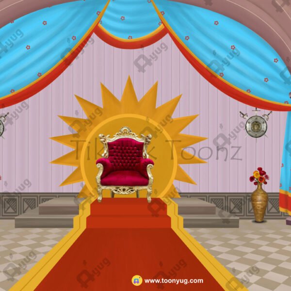 New King ( Raja Darbaar ) Court PSD High Quality Background