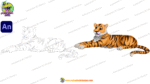 Tiger ( बाघ Bagh ) Cartoon Character - Image 4
