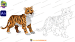 Tiger ( बाघ Bagh ) Cartoon Character - Image 5