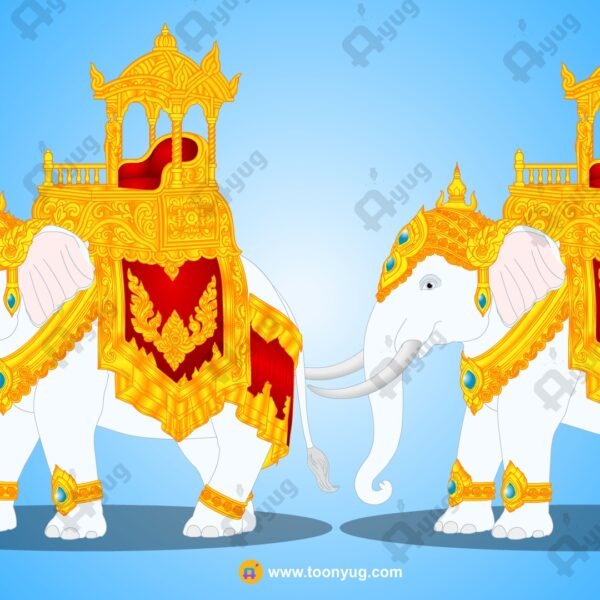 Airavat or King Elephant Animal Character - Krishn Series Characters