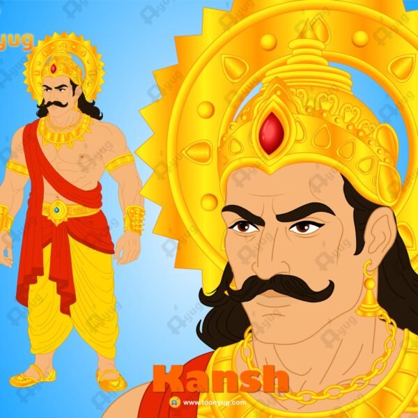 Kans "Rigged and Animated" Character - Krishn Series Characters
