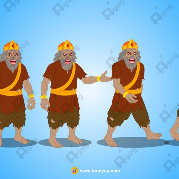 King Ghost Rigged and Animated Character