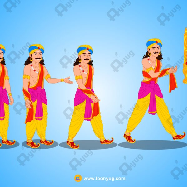 Mantri Rigged and Animated Character