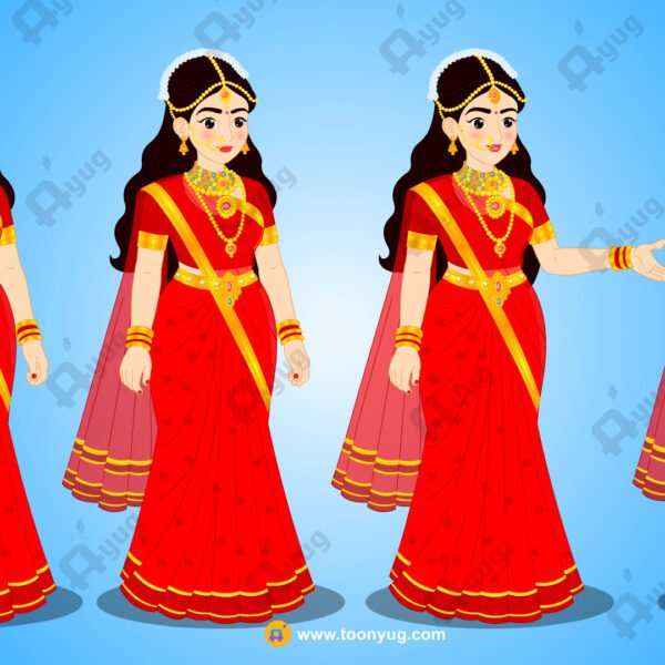 Rani Rigged and Animated Character