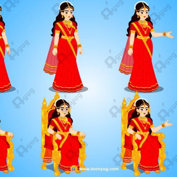 Rani Rigged and Animated Character