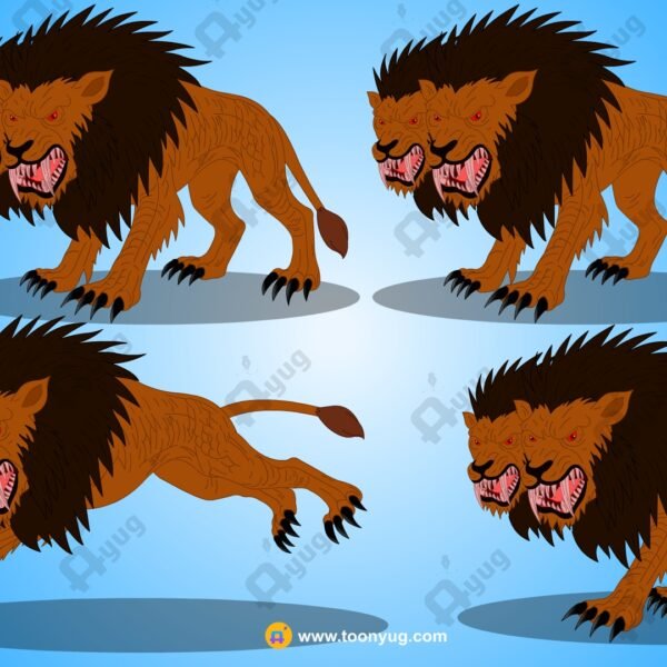 Singhasur Rigged and Animated Character