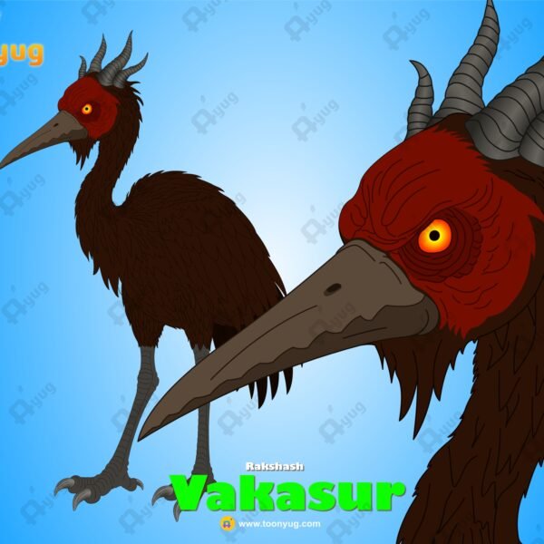 Vakasur Raksash "Rigged and Animated" Character - Krishn Series Characters