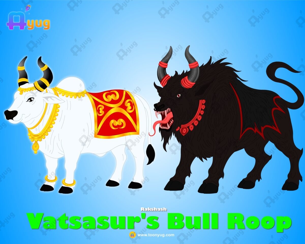 Vatsasur's Bull Roop "Rigged and Animated" Character - Krishn Series Characters - Image 1