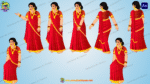 Indian Village Woman Animated Human Character
