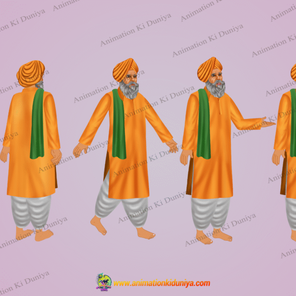 Shardar jii ( sheth jii ) cartoon character