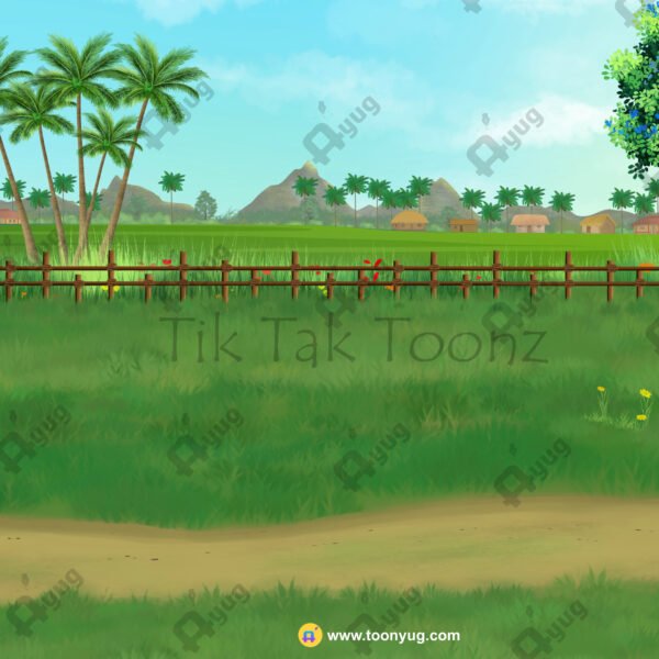 Indian Village To Khet Way PSD High Quality Background