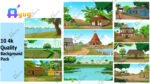 10 4K PSD High Quality Background Bundle