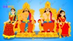 2 Kings and 2 Queens Animated Characters Set - Royal Period