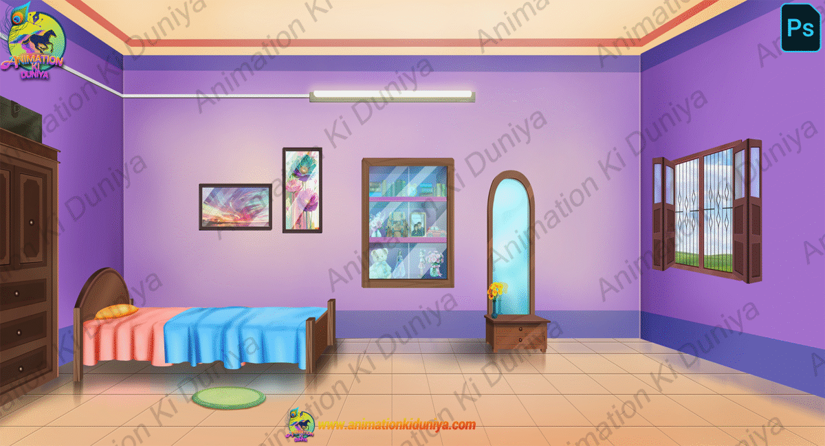 Village Inside Room PSD High Quality Background - Image 1