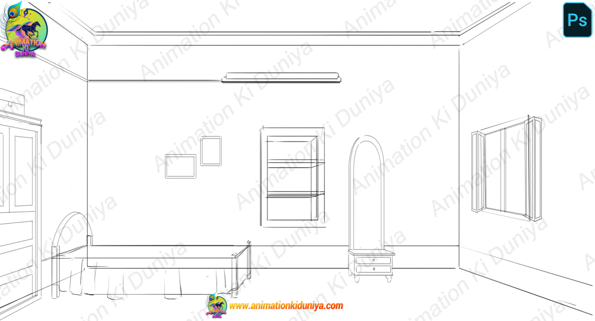 Village Inside Room PSD High Quality Background - Image 2