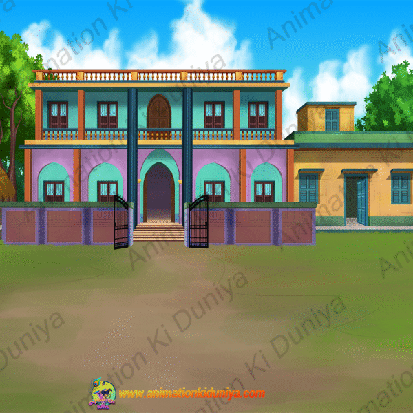 Inadian Village Background - Village and Houses – PSD Background