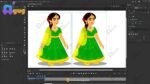 Green Suit Girl Rigged and Animated Character - Royal Period - Image 4