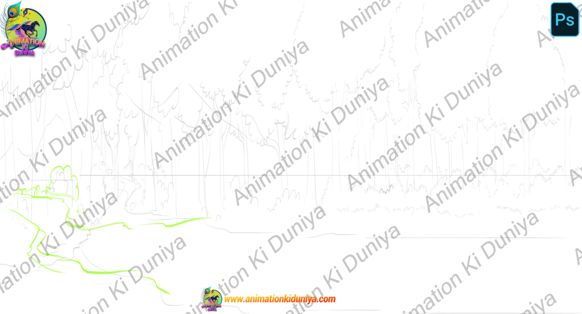 14 PSD High Quality Background Bundle ( Village ,Poor Room ,Market ,Jungle Background ,House Background ) - Image 5