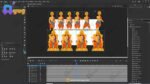 "10 Rajshahi Characters" (Normal King, Strong King, Beautiful Queen, Normal Queen, Mantri, Salahkar, Sainik, Senapati, Normal Sainik and Dwarpal), "2 Horses and Golden Chariot (Rath) Animated Set" and "Airavat Hathi" Bundle - Royal Period - Image 7