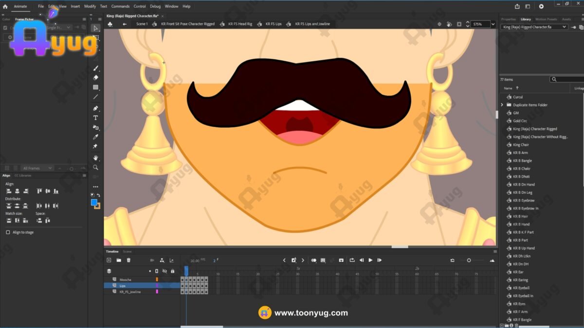 King (Raja) Rigged and Animated Character - Royal Period - Image 3