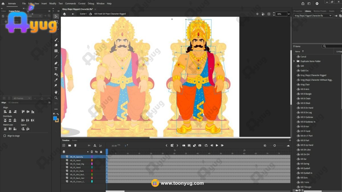 King (Raja) Rigged and Animated Character - Royal Period - Image 6