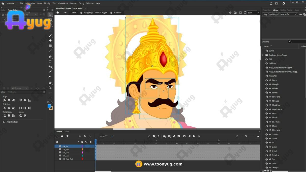 King (Raja) Rigged and Animated Character - Royal Period - Image 9