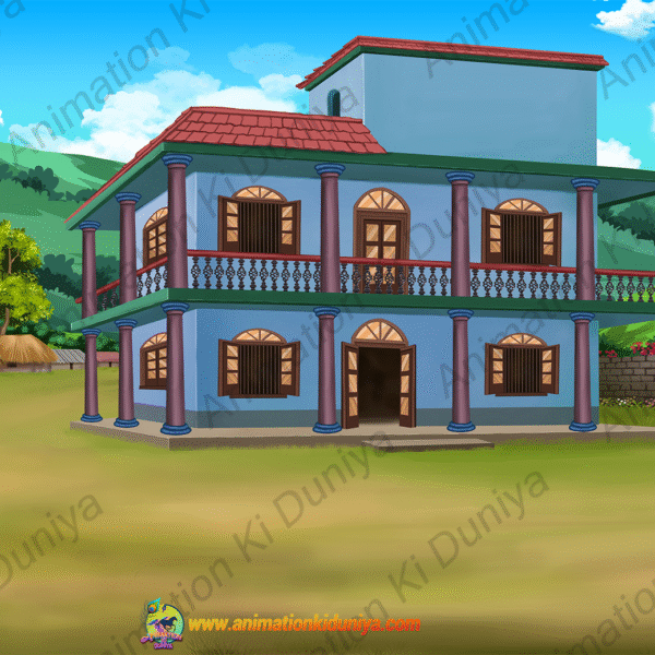 Indian Village Background - Village House Background - High Quality PSD Background