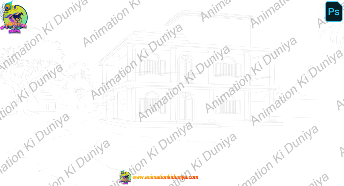 14 PSD High Quality Background Bundle ( Village ,Poor Room ,Market ,Jungle Background ,House Background ) - Image 8