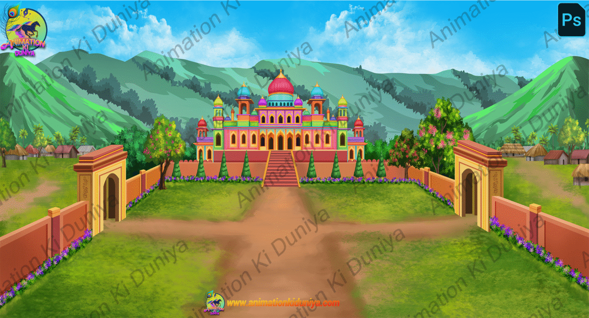 14 PSD High Quality Background Bundle ( Village ,Poor Room ,Market ,Jungle Background ,House Background ) - Image 16