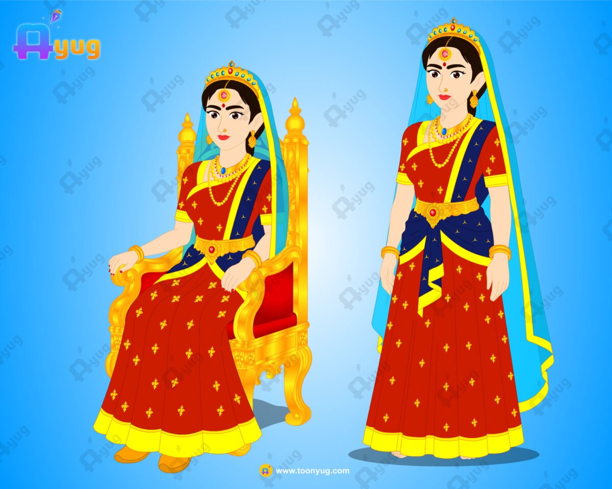 Rani (queen) Rigged and Animated Character - Royal Period - Image 3