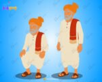 Sarpanch Rigged and Animated Character - Royal Period