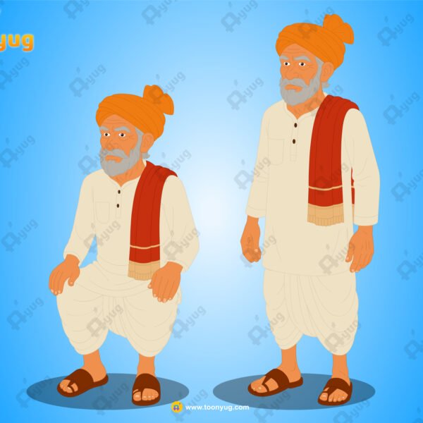 Sarpanch Rigged and Animated Character - Royal Period