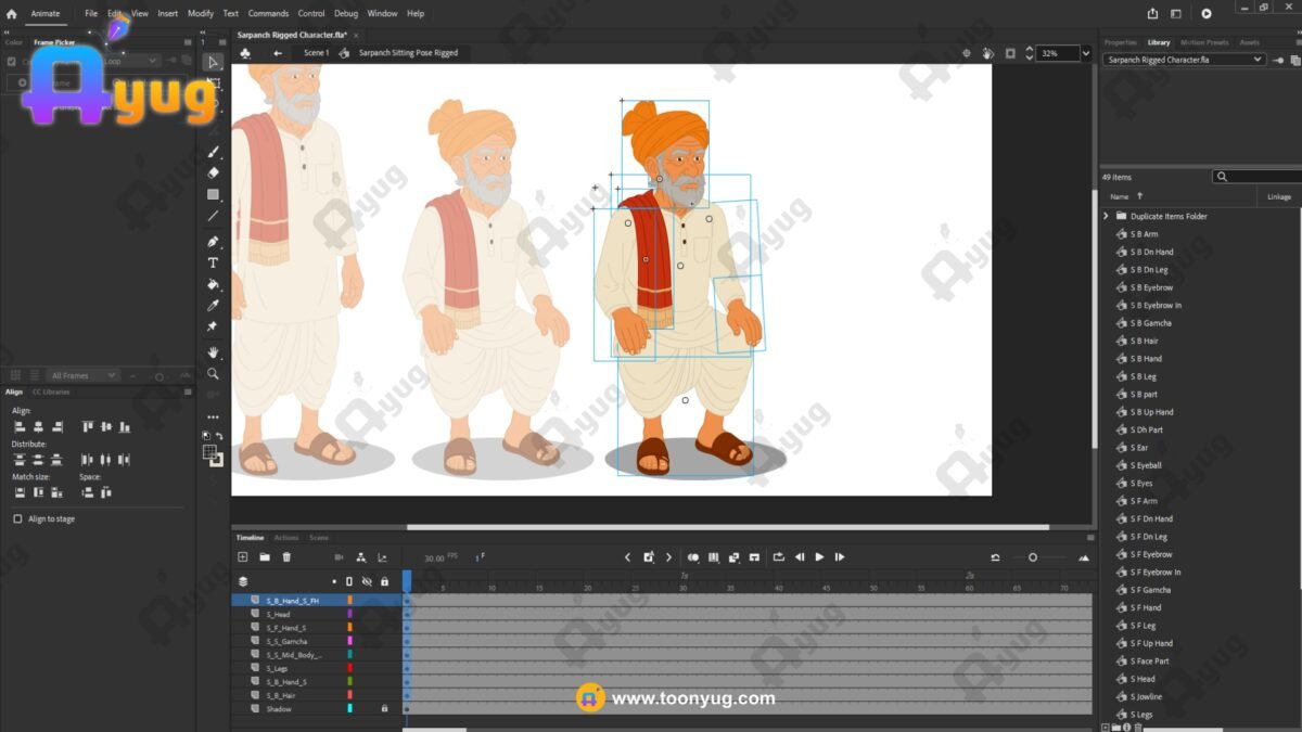 Sarpanch Rigged and Animated Character - Royal Period - Image 6