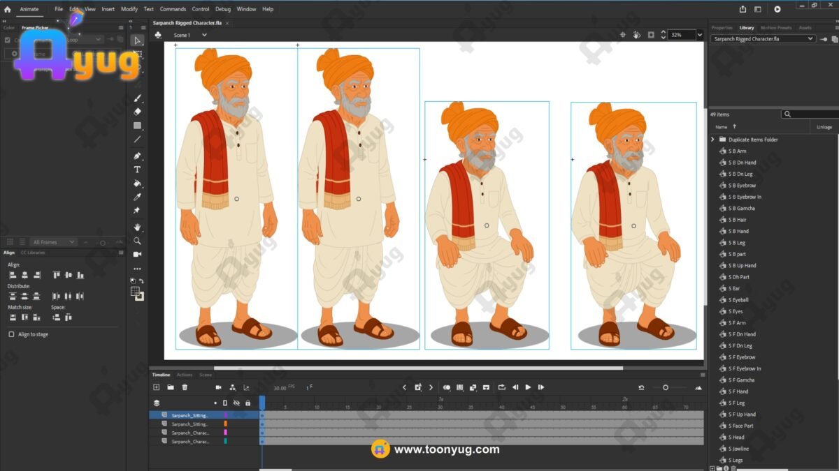 Sarpanch Rigged and Animated Character - Royal Period - Image 4