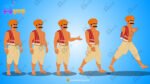 20+ Royal Time Indian Village Rigged and Animated Characters - Royal Period - Image 16