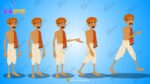 Thiny Farmer Rigged and Animated Character - Royal Period - Image 2