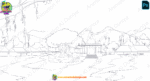 Village and Back Mountain – PSD Background - Image 2