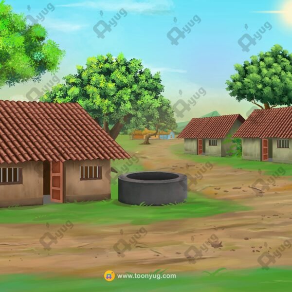 Village and Houses - PSD Background
