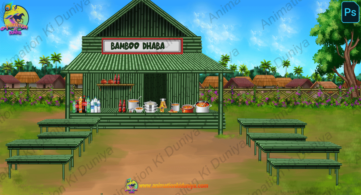 Bamboo Dhaba ( बांस ढाबा ) ( Shop) PSD High Quality Background - Image 1