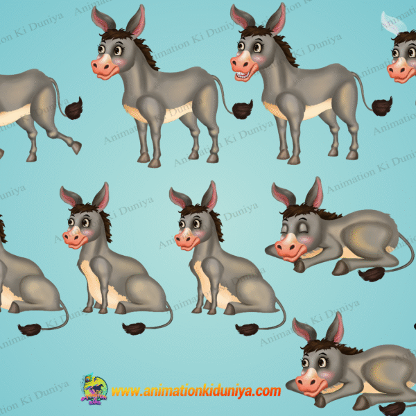 donkey गधा ( Gadha ) Cartoon Character