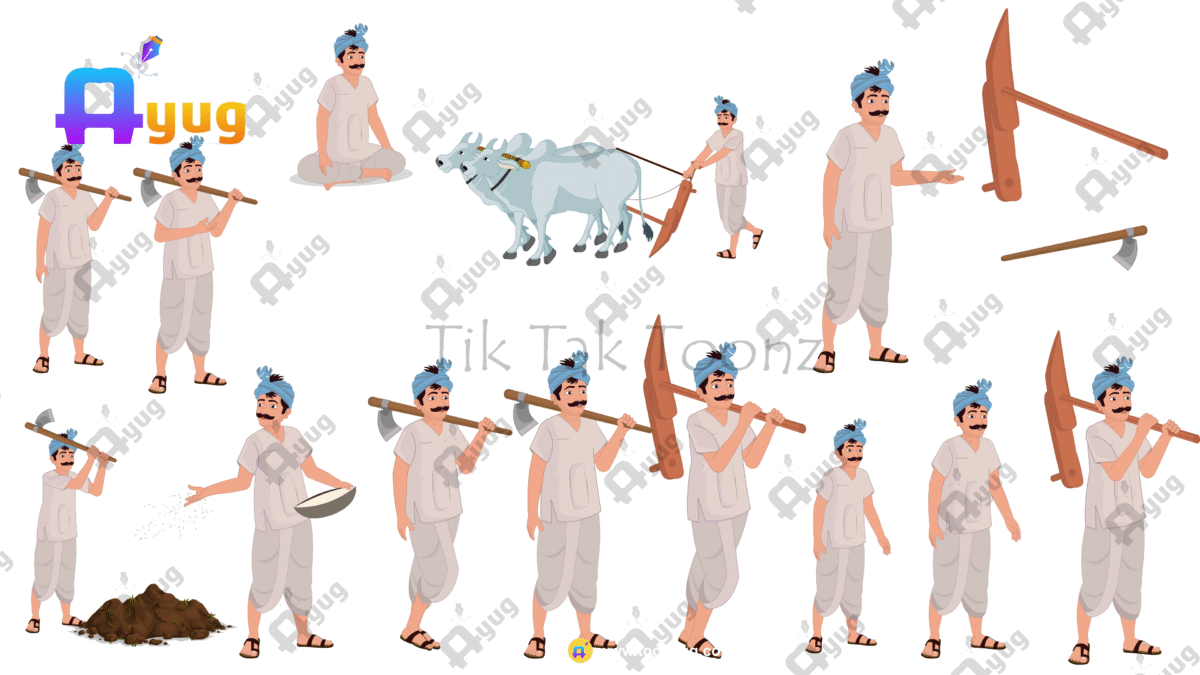 10+ King Family + 16 Village Man And Woman Pack Animated Human Character Bundle - Image 17