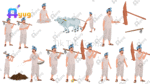 10+ King Family + 16 Village Man And Woman Pack Animated Human Character Bundle - Image 17
