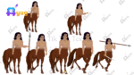 10+ King Family + 16 Village Man And Woman Pack Animated Human Character Bundle - Image 16