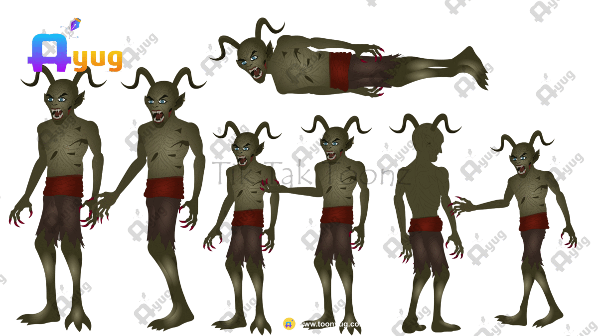 Monster Ghost (Bhoot) Animated Human Character - Image 1