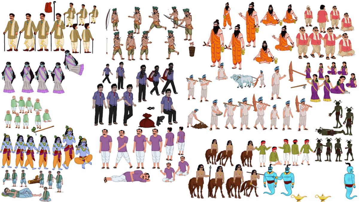 10+ King Family + 16 Village Man And Woman Pack Animated Human Character Bundle - Image 2