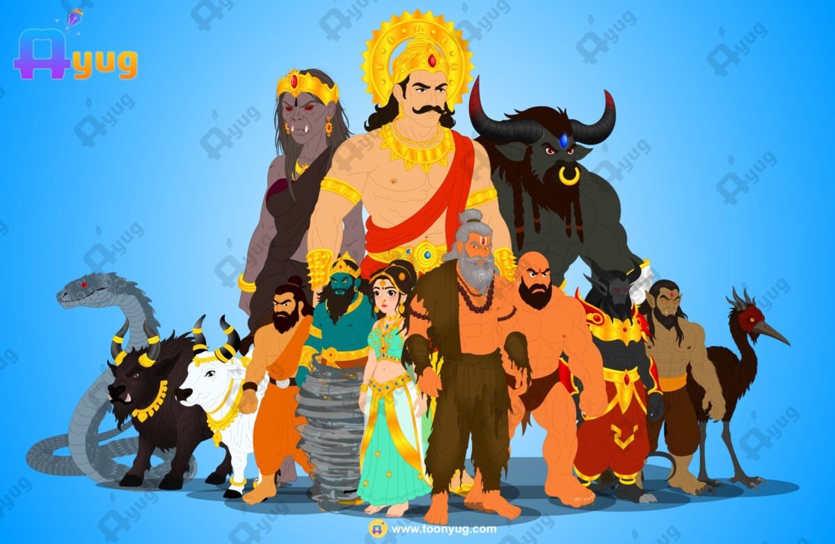 13 Krishn Series Rigged Raksash Characters Bundle - Krishn Series Characters - Image 1