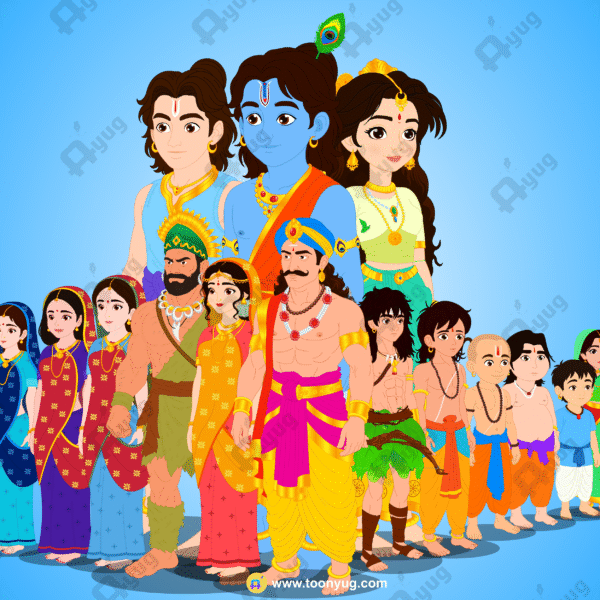 18 Krishn Series Main Rigged Characters Bundle - Krishn Series Characters