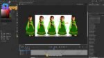 Beautiful Green Suit Girl Rigged and Animated Character - Royal Period - Image 2