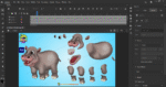 Hippopotamus ( दरियाई घोड़ा dariyaee ghoda ) Cartoon Character - Image 2